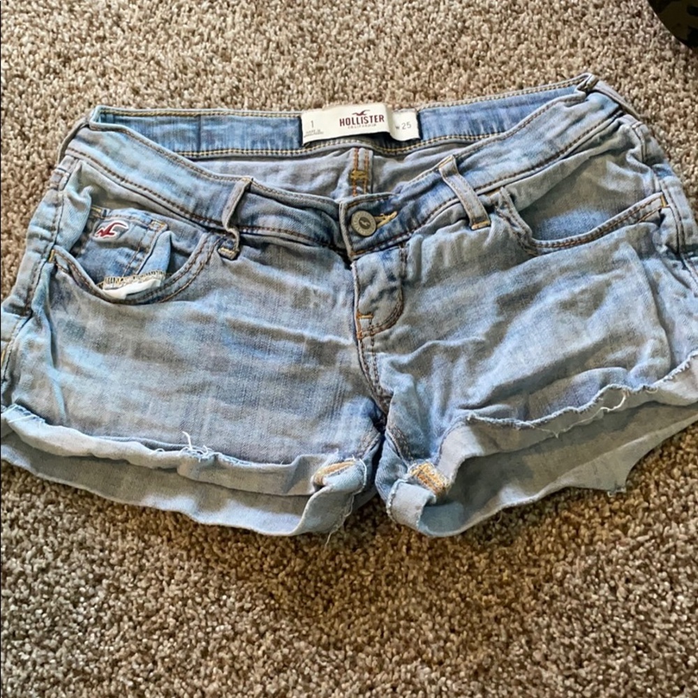 Hollister jean shorts.